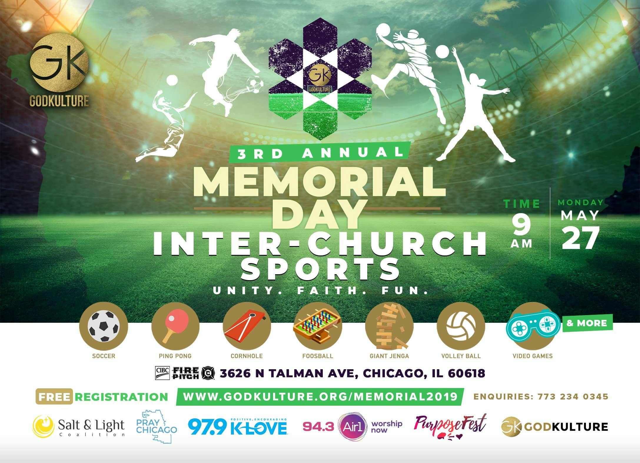 GodKulture Memorial Day Inter-Church Sports