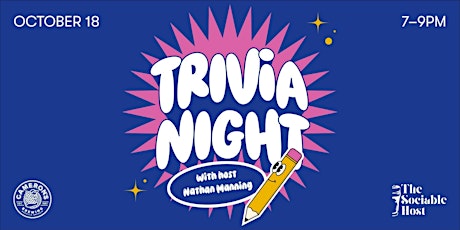 Trivia Night | Host Nathan Manning "The Sociable Host" primary image