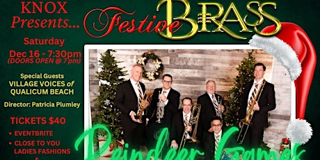 Imagen principal de Knox presents...Festive Brass, Reindeer Games with special guests!