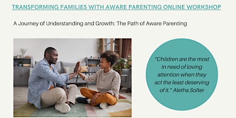Transforming families with Aware Parenting.  primärbild