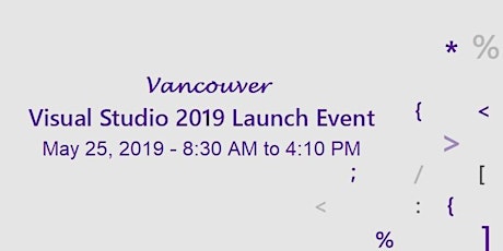 Visual Studio 2019 Vancouver Launch primary image