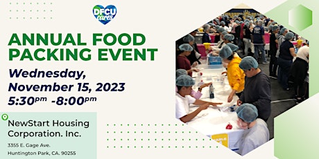 2023 DFCU Food Packing Event primary image