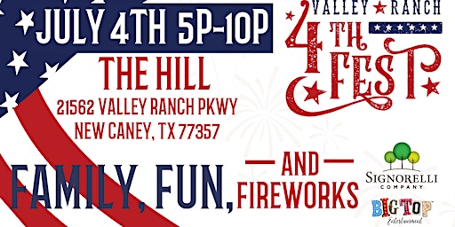 Primaire afbeelding van 4th Fest on The Hill - New Caney | The Hill | July 4, 2024