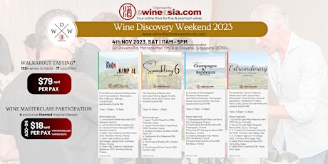 Hauptbild für Wine Discovery Weekend 2023