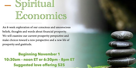 Spiritual Economics - Evening class primary image