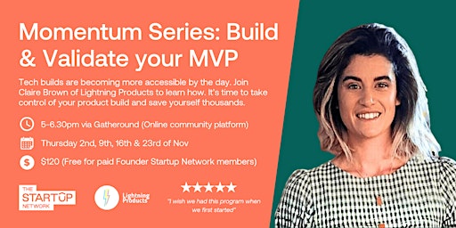 Momentum Series: Build & Validate your MVP | November primary image