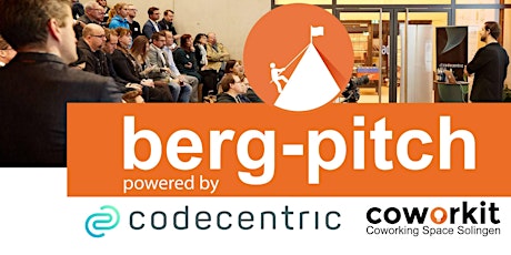 Hauptbild für 6. BERG-PITCH - Das Startup-Event im Bergischen Land - 25.06.19