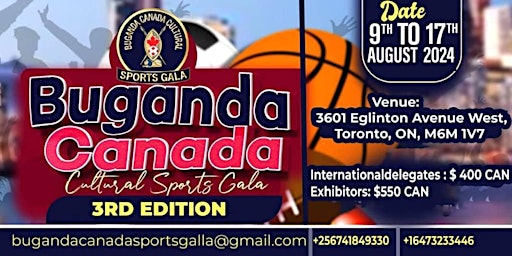 Image principale de Buganda Canada Sports Galla 3rd Edition