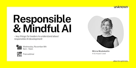 Imagem principal do evento Responsible & mindful AI – key learnings for leaders
