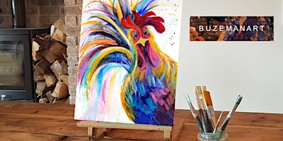 'Funky Chicken' Painting  workshop @ the farm with farm tour, Doncaster primary image