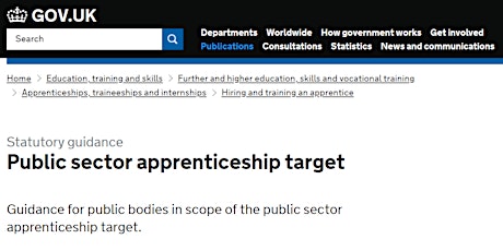 Public sector apprenticeship reporting primary image