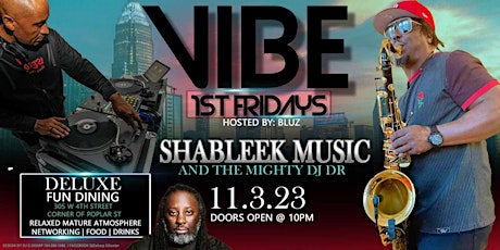 Imagen principal de VIBE 1st  FRIDAYS WITH SHABLEEK  MUSIC & THE MIGHTY DJ DR