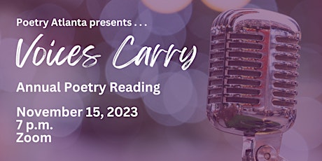 Poetry Atlanta presents Voices Carry primary image