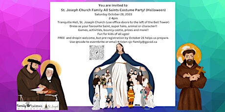 All Saints Day Costume Party- Come as your favorite saint/character/animal! primary image