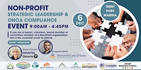 Non-Profit Strategic Leadership and ONCA Compliance EVENT primary image