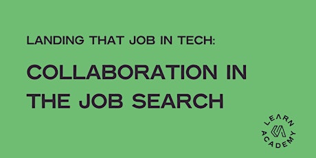 Workshop Wednesdays: How Collaboration Helps in the Job Search primary image