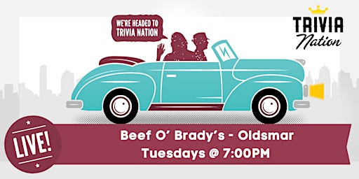 Imagem principal do evento General Knowledge Trivia at Beef 'O' Brady's - Oldsmar - $100 in prizes!
