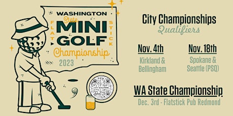Imagen principal de 2023 Washington State Mini Golf Championship Tournament - Flatstick Pub