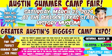 Austin Summer Camp Fair at the Bullock Texas State History Museum
