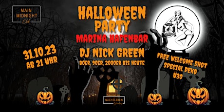 HALLOWEEN PARTY - DJ Nick Green - Marina Hafenbar primary image