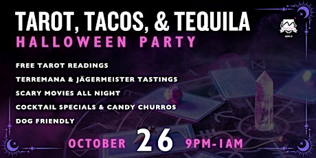 Tarot, Tacos, & Tequila Halloween Party | Moxy | West Campus| FREE primary image