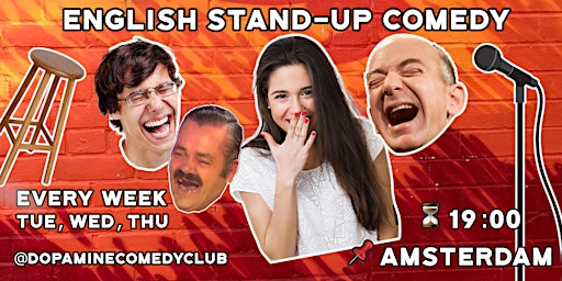 English Stand-Up Comedy Amsterdam Every Tuesday Night  primärbild