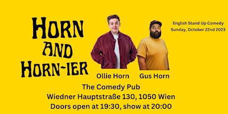 Hauptbild für Horn and Horn-ier: English Stand Up with Ollie Horn and Gus Horn