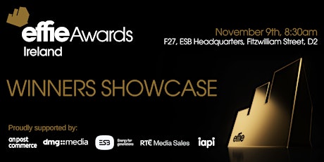 Imagem principal do evento Effie Awards Ireland 2023 Winners Showcase