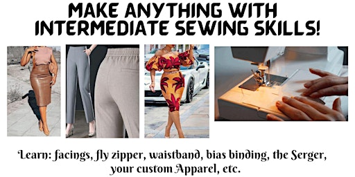 5-session INTERMEDIATE Level Top or Bottom Sewing Classes . primary image