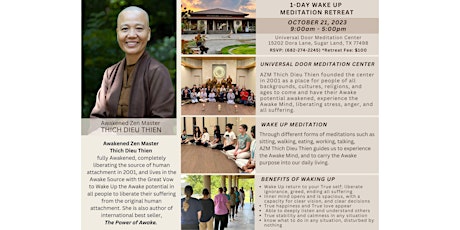 WAKE UP Meditation Retreat - October 21, 2023 primary image