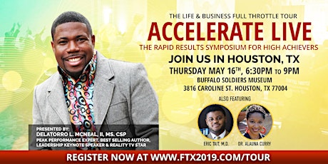 HOUSTON FTX 2019 Accelerate Live: The Rapid Results Symposium for High Achievers primary image