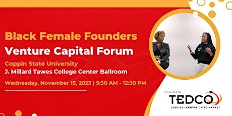Image principale de Black Female Founders Venture Capital Forum