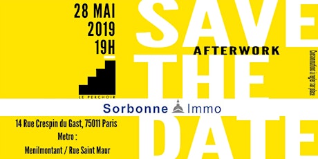 Image principale de Apéro-Afterwork Sorbonne IMMO - Mardi 28 Mai 2019
