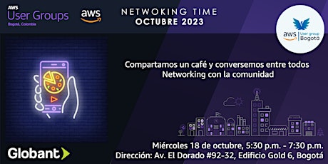 Imagen principal de AWS UG Bogotá - Networking Time - Octubre 2023
