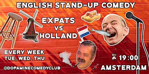 Primaire afbeelding van Expats vs Holland: English Stand-up Comedy Amsterdam