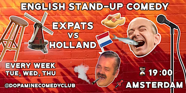 Expats vs Holland: English Stand-up Comedy Amsterdam