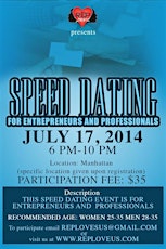 REP Love U.S. Speed Dating for Entrepreneurs and Professionals primary image