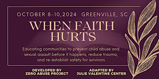 Imagen principal de 2024 When Faith Hurts Conference