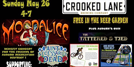Moonalice Free @ Crooked Lane, Benefitting the Friends of Auburn Area Recreation primary image