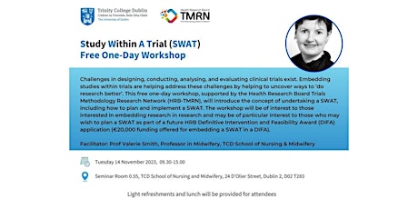 Primaire afbeelding van Study Within A Trial (SWAT): Free One-Day Workshop