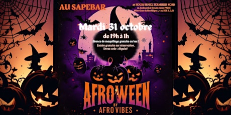 Image principale de L'AFROWEEN night d'Afrovibes