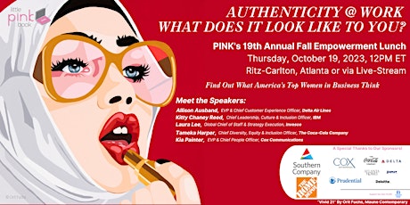 Primaire afbeelding van PINK’s Women's Fall Empowerment Event Luncheon