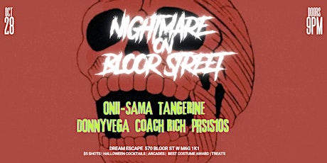 Nightmare on Bloor Street: Toronto Halloween Party primary image