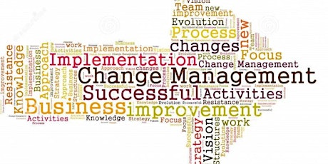 Managing Change: Why? Overcoming Resistance, Planning & Execution primary image