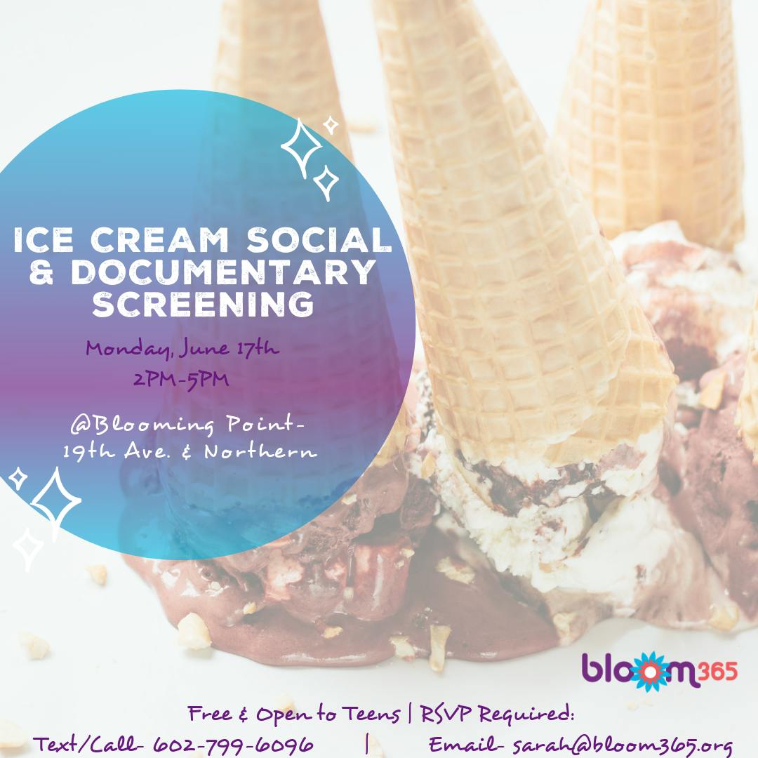 FREE- Ice Cream Social and Documentary Screening (FOR TEENS)