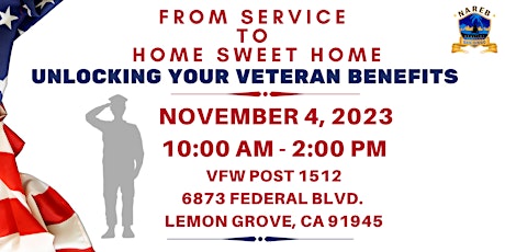 Imagem principal do evento From Service To Home Sweet Home: Unlocking Your Veteran Benefits