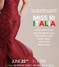 Reception Celebrating Miss RI Italia Delegation primary image
