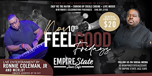 11/10  - Feel Good Fridays with Ronnie Coleman Jr & Merlot primary image