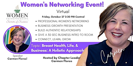 WESOS Virtual: Breast Health, Life, & Business: A Holistic Approach primary image