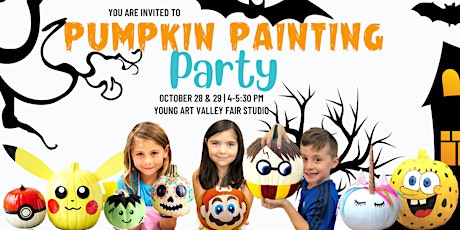 Imagen principal de Pumpkin Painting Party- In Person at Young Art Valley Fair
